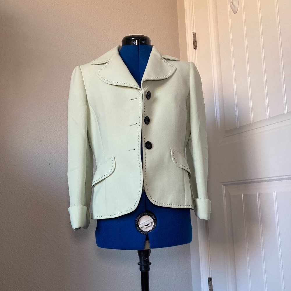 Tahari by Arthur S. Levine Petite Jacket - Mint Green, Size 4P, Workwear/Office